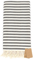 Serviettes de plage 100% coton à rayures diagonales personnalisées en gros, envoyer des serviettes turques gratuites et respirantes