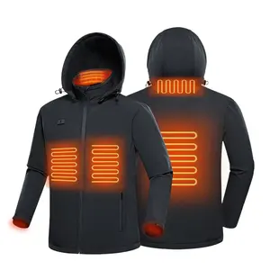 Custom Logo Usb C Electric Fleece Hoodie Blanket Workwear Jacket Mans Self Heating Jacket Winter Heated Clothing