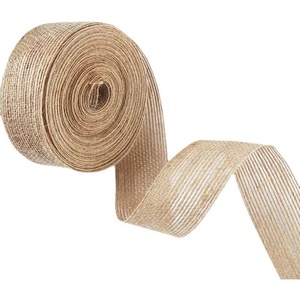 6MM 10MM 15MM 20MM 25MM 30MM <span class=keywords><strong>38MM</strong></span> 50MM 65MM ruban de lin naturel ruban de tissu de <span class=keywords><strong>jute</strong></span> filaire ruban de toile de <span class=keywords><strong>jute</strong></span> - Product Image 4