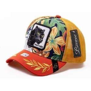Gorra Trucker Bordada Bonne Panther, 6 Paneles de Malla, Ajustable, Transpirable, Primavera/Verano - Product Image 1