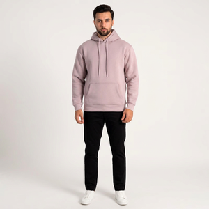 Men's Vintage High Street Hooded Pullover Zipper <b>Hoodie</b> Spandex/Cotton Blend Quick Dry & Breathable Multi-Color Winter Ready - Product Image 1