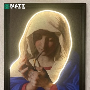 Regalos personalizados, pintura de cultura Pop, arte de neón, póster Led, letrero de neón acrílico personalizado, luces Led regulables para decoración de pared de habitación - Product Image 5