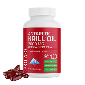 Huile de Krill Antarktique 2000 mg en gélules molles, riche en Oméga-3, EPA et DHA, pour le soutien immunitaire, la santé des articulations et du cerveau - Meilleures ventes - Product Image 1