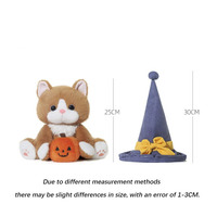 Peluche personnalisée de chat sorcier, certifiée CE CPC, fabricant de jouets en peluche, poupée de chat magique personnalisée