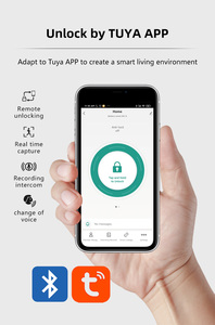 तुया 3 डी चेहरे की पहचान स्मार्ट लॉक हथेली नस फिंगरप्रिंट दरवाजा दर्शक कीलेस एंट्री होम सिक्योरिटी इलेक्ट्रॉनिक लॉक - Product Image 5