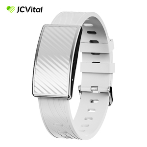 Jcvital V5 Bạc Thời Trang Bluetooth Sức Khỏe Screenless Ban Nhạc Thông Minh Tiện Ích Y Tế Vòng Đeo Tay Thông Minh & Vòng Đeo Thông Minh Cho Cặp Vợ Chồng Phụ Nữ - Product Image 1