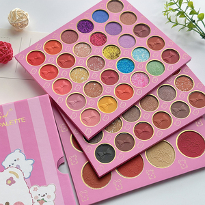 Palette Ombretti a Tre Strati Stile Libro con 72 Colori, Ombretti Opachi e Brillanti, Cosmetici Glitterati per <span class=keywords><strong>Donne</strong></span> - Product Image 3