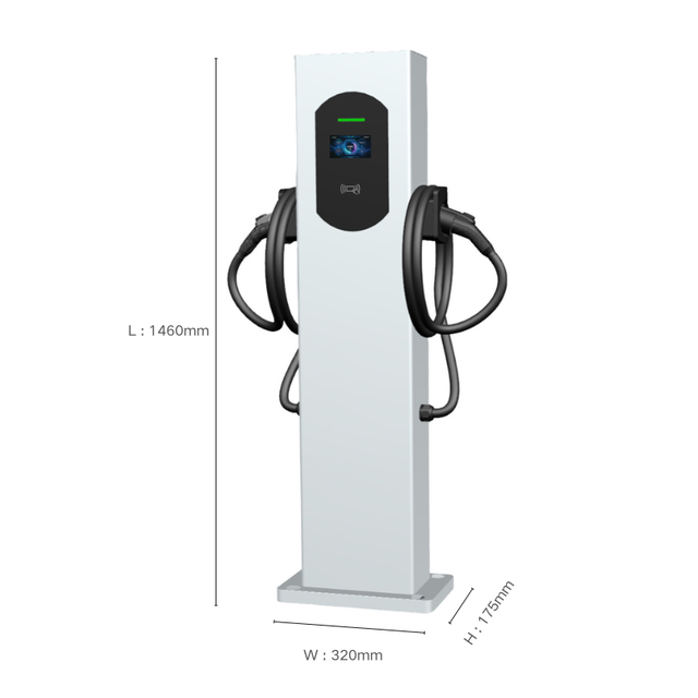 Customize New Commercial EV Charging Station DC 3.5KW-22KW Dual Gun Fast Charger CCS2 GBT CCS1 NACS for Electric Vehicles