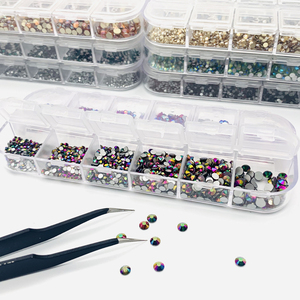 de uñas de diamantes de imitación brillante de diamantes de imitación de Arte de uñas decoraciones accesorios glsaa - Product Image 3