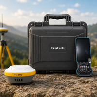 Ensemble GNSS RTK de haute précision TopTech TK600+TK200 : Récepteur GNSS RTK avec double caméra et code laser permanent