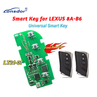 Lonsdor LT21-07 Placa de Circuito PCB Llave Inteligente 4 Botones Chip 8A-B6 para Lexus 433/434MHZ
