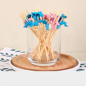 Brochetas de Bambú con Forma de Delfín en 2 Colores, Palitos de Fruta para Aperitivos, Cócteles, Sándwiches y Postres para Fiestas de Cumpleaños - Product Image 2