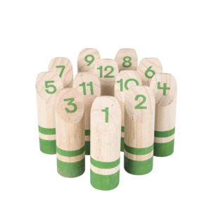 Numéro de bâton 12 pour épingles Kubb et cheville de lancer jeu de pelouse en plein air en bois pour adultes et enfants boîte de jeu de jardin familial emballée - Product Image 1
