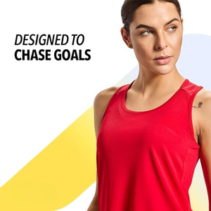 Camiseta deportiva roja para mujer, transpirable, de secado rápido, para entrenamiento, gimnasio, sin mangas, ropa deportiva activa. - Product Image 5