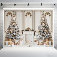 Toile de fond photo suspendue pour intérieur, décoration de Noël, rideau pour décorations de Noël, toile de fond pour photomaton de Noël
