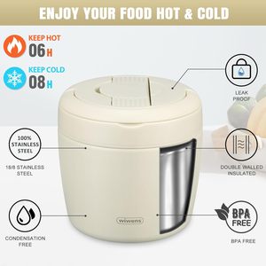 Termo para Sopa y Alimentos de Acero Inoxidable 304 de Doble Capa y Boca Ancha, con Tapa de Plástico, en Colores Personalizados, de 450ml, 420ml y 280ml - Product Image 2
