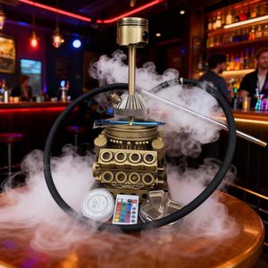 Chicha créative en forme de moteur V8, en résine, style mécanique, pour salon, bar, restaurant, café - Product Image 2