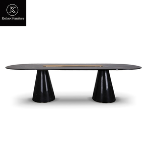 Set <span class=keywords><strong>Tavolo</strong></span> da Pranzo Ovale di Lusso con 6-8 Sedie, Piano in <span class=keywords><strong>Marmo</strong></span>, Tavoli per <span class=keywords><strong>Cucina</strong></span>, Matrimoni e Banchetti, Arredamento per Casa - Product Image 6