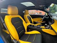 Modification et amélioration personnalisées de l'intérieur, housses de siège de luxe sur mesure, adaptées au modèle Camaro Bumblebee