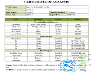 Extracto de Testículos Bovinos Alimentados con Pasto en Polvo, Suplemento Glándulo Puro para la Vitalidad Masculina, Liofilizado, Sin OMG, 100% Natural - Product Image 3