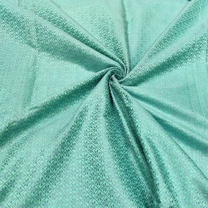 Sea <b>Green</b> Woven Poly Raw <b>Silk</b> Fabric Breathable Quick-Dry Lightweight Elegant Shimmer Finish Material Tailoring Home Textile - Product Image 1