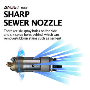 Amjet หัวฉีดแรงดันสูง60-150LPM สำหรับกำจัดสนิมหัวฉีดทำความสะอาดแรงดันสูงหัวฉีดเจ็ทหลายหลุม - Product Image 5