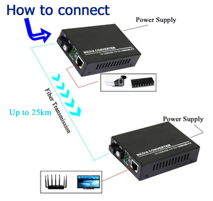 Mini 10/100Base-TX a 100Base-FX fibra Media Converter con 1 RJ45 ricetrasmettitore ottico SFP Media Converter - Product Image 2
