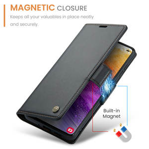 CaseMe étui magnétique personnalisé en cuir <span class=keywords><strong>R20</strong></span> pour Samsung Galaxy A14 5G A20/A30/M10S A22 5G/F42 5G/A22S A23 A30S/A50S/A50 étui lisse - Product Image 4