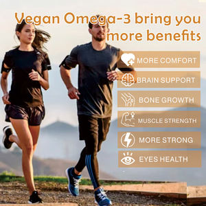 Жевательные конфеты с Омега-3 <span class=keywords><strong>DHA</strong></span> из водорослей, веганская добавка для взрослых, 200 мг <span class=keywords><strong>DHA</strong></span>+EPA, для здоровья мозга и зрения, без сахара, без ГМО (минимальный заказ 500 шт.) - Product Image 4