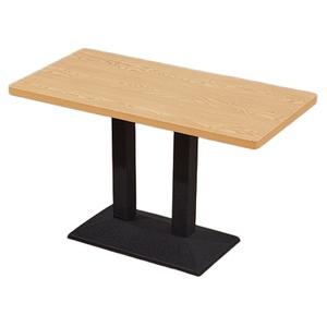 Stile moderno per il tempo libero cucina gamba di ferro compensato di marmo impiallacciatura di <span class=keywords><strong>legno</strong></span> ristorante caffetteria bar bar bar <span class=keywords><strong>tavolo</strong></span> da pranzo <span class=keywords><strong>in</strong></span> <span class=keywords><strong>legno</strong></span> - Product Image 1