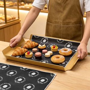 Papel Desechable Ecológico, Biodegradable, Resistente a la Grasa, Recubierto de PE, Impreso Personalizado, para Empacar Pan y Donas - Product Image 6