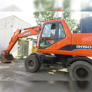 Excavadora de Ruedas Doosan Dh150w-7 con Cucharón de Excavación, Equipo de Construcción Usado - Product Image 4