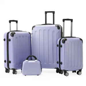 Alta qualidade grande capacidade à prova d' água casca dura mala set trolley case bagagem com rodas com bloqueio digital para viagem