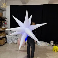 Sac à dos gonflable LED en forme d'étoile de 1,5 m de diamètre, idéal pour les spectacles de théâtre et les fêtes
