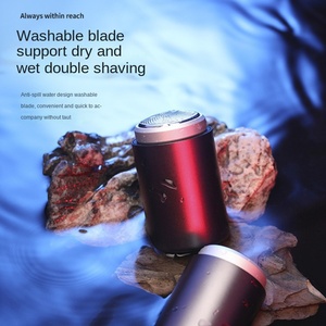 Mini <span class=keywords><strong>Afeitadora</strong></span> eléctrica portátil directa de fábrica <span class=keywords><strong>para</strong></span> hombres, nuevo modelo, maquinilla de afeitar de viaje multifuncional, resistente al agua <span class=keywords><strong>para</strong></span> uso doméstico, coche, Hotel - Product Image 4