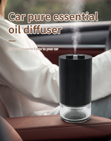 Diffuseur d'arômes de voiture électrique portable de luxe en métal, humidificateur rechargeable sans eau, technologie LED, petit modèle pour hôtel et maison