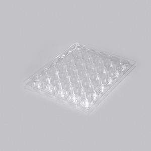 Wholesale 5*6 30 Grid Quail Egg Tray Customized Transparent Quail Egg Tray Food Grade Plastic Quail Egg Tray