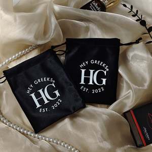 Custom Logo Luxury <b>Velvet</b> Drawstring Pouch Jewelry Dustproof <b>Bag</b> with Portable Design for Jewelry Packaging and Gift - Product Image 6