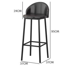 Martian Moderne Massief Houten Hoge Barkruk Met Ijzeren Frame Voor Pub Commercieel Gebruik - Product Image 6