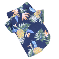 Super pas cher été respirant vêtements pour animaux de compagnie chien sweats Cool cocotier ananas plage hawaïen chien chemise