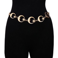Chaîne de taille unisexe en alliage de zinc avec perles tournesol, style européen et américain, accessoire de robe réglable
