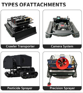 Tondeuse à <span class=keywords><strong>gazon</strong></span> télécommandée à forte capacité de franchissement de pente, professionnelle, pour ferme, jardin, tout terrain, coupe-herbe de haute qualité - Product Image 5