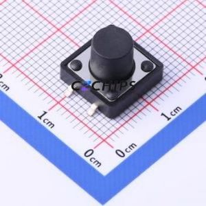 TSF002A09026A Tactile Switch SMD Switch Round Button 2.6N Vertical Mount 12mm - Product Image 1
