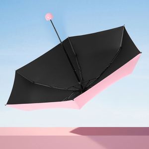 Wsy745 Custom Branded 5 Fold Portable Foldable Uv Protection Capsule Wholesale High Quality Mini Pocket <b>Umbrella</b> With Logo - Product Image 2