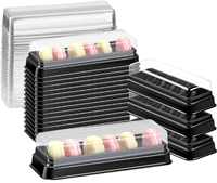 Contenitore in Plastica PET Trasparente Multi-Cavità a Conchiglia, Scatola Blister Personalizzata per Macaron e Dessert da Forno, Confezione per Vendita al Dettaglio