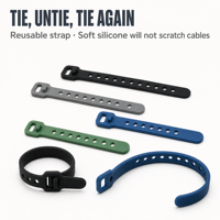 Organisateur de câbles en silicone personnalisé, clips adhésifs pour fils, gestion des câbles sur le bureau