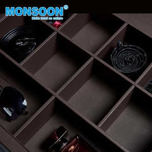 Wardrobe Hardware Closet Organizer Pull Out Leather Slide Out Drawer Basket Aluminum Alloy Bedroom <b>Underwear</b> <b>Storage</b> <b>Box</b> - Product Image 6