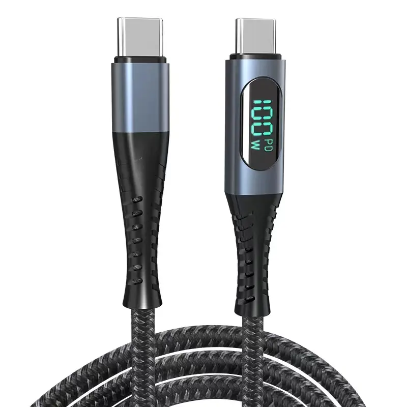 60 Pieces Original Type C-Data 20W I Phone Originally 10 Foot 100W Led 10Gbps Nylon Type C Usb Cable To C For Iphone