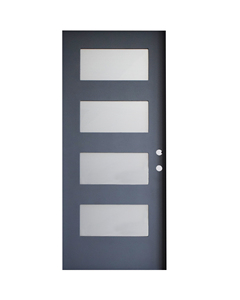 Vendita Diretta all'Ingrosso Porta d'Ingresso Contemporanea in Fibra di Vetro Impermeabile <span class=keywords><strong>con</strong></span> Superficie Rifinita e Apertura Manuale - Product Image 1