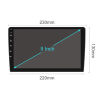 Radio Estéreo Universal Full HD 2 Din de 9 Pulgadas y 8 Núcleos para Auto, Unidad Principal con Android, GPS, Amplificador, Carplay, Android Auto, Reproductor de DVD para Auto